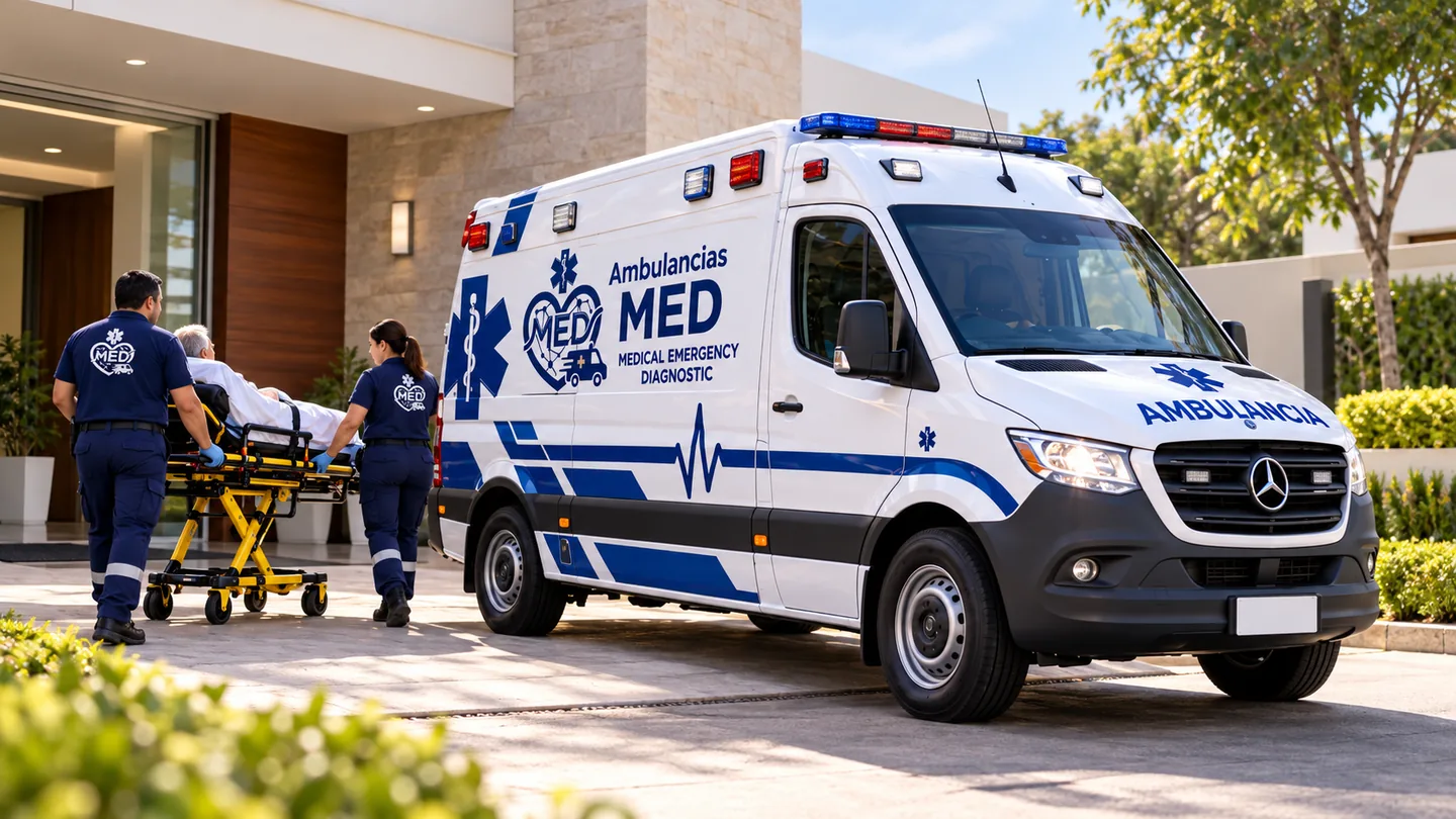 Ambulancia MED en capacitación de primeros auxilios y RCP