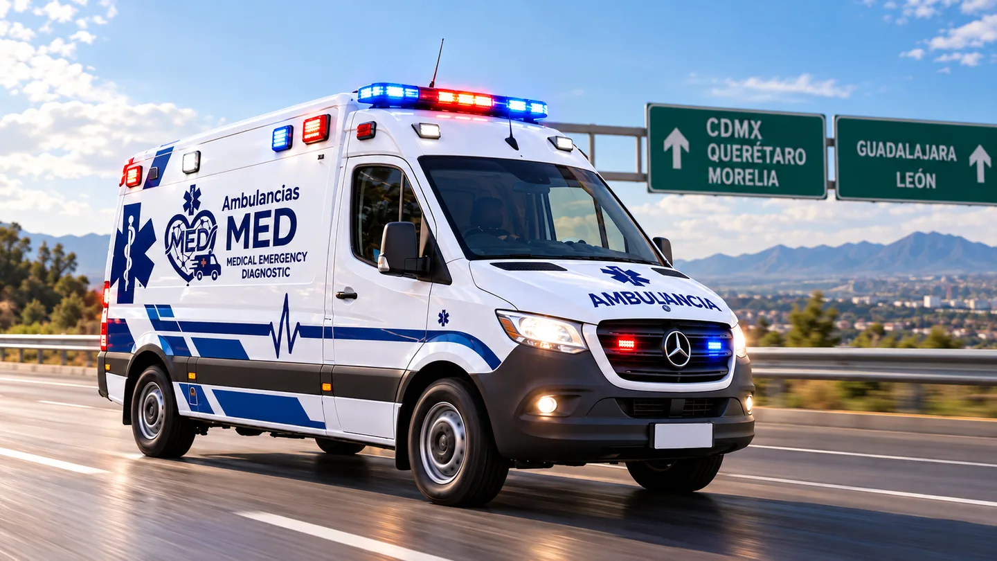 Traslado programado de paciente con ambulancia MED